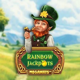 Rainbow Jackpots Megaways logo by Red Tiger Gaming Spinstein Casino