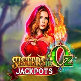Sisters Of Oz Jackpots slot logo by Triple Edge Studios at Spinstein Casino
